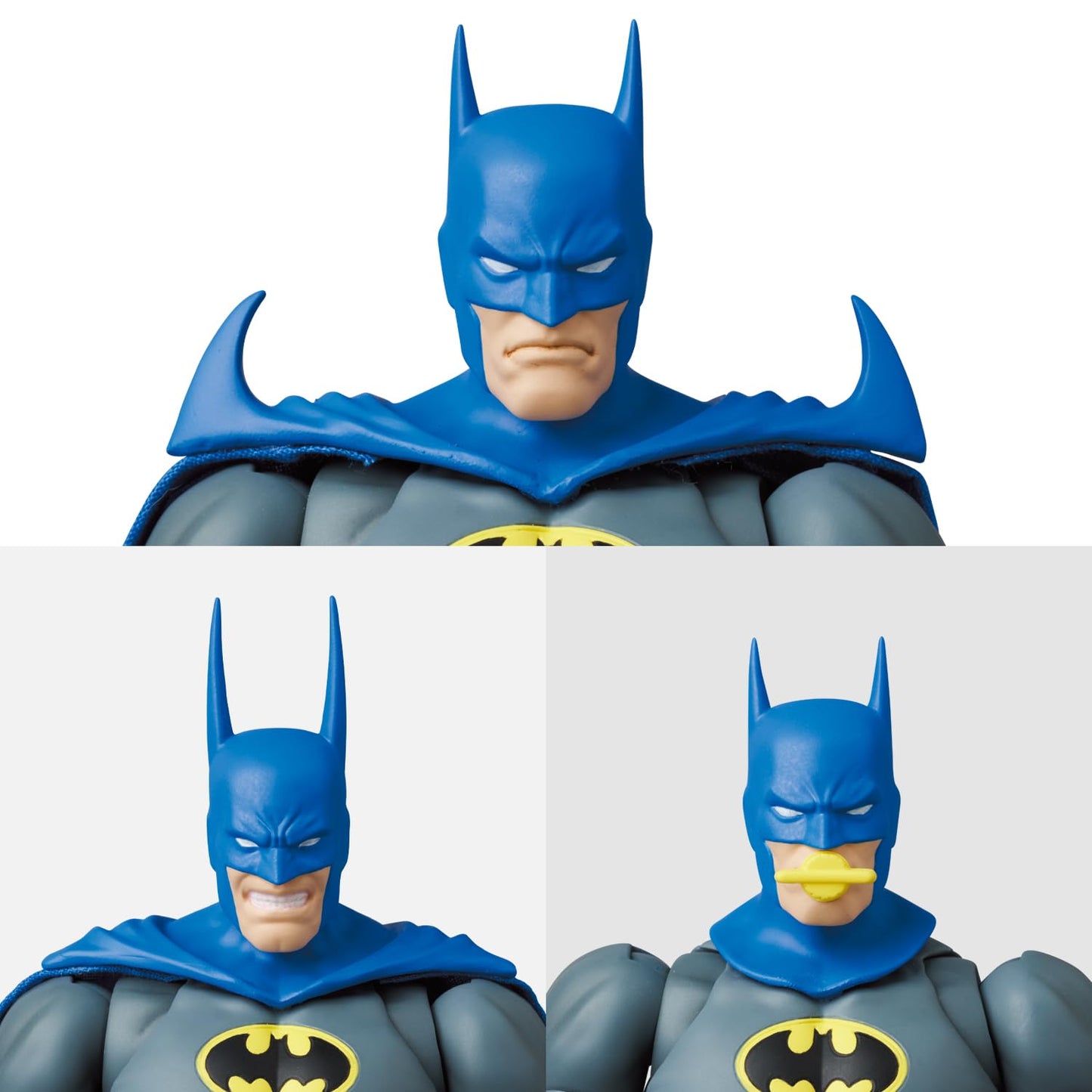 Medicom Batman Knightfall MAFEX Action Figure – Knight Crusader with 3 Portraits & Wired Cape