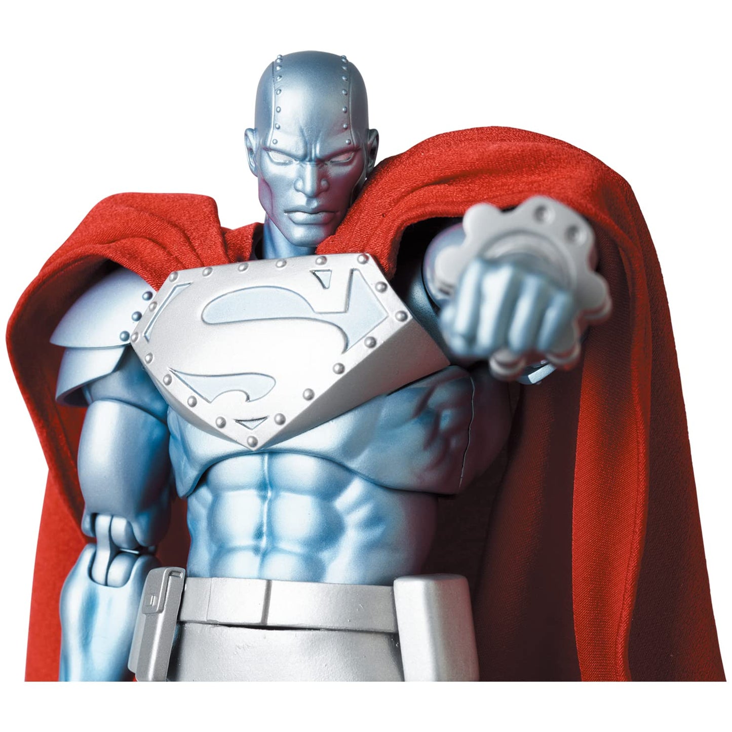 Medicom Return of Superman Steel Mafex Action Figure – Interchangeable Heads, Rocket Boots & Stand