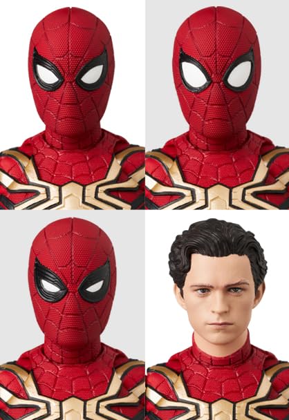 MEDICOM TOY MAFEX No. 245 Spider-Man Integrated Suit – Sturdy Clear Case for Shipping