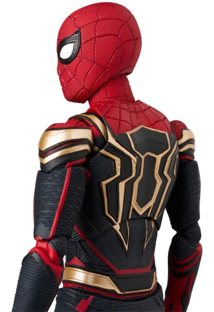 MEDICOM TOY MAFEX No. 245 Spider-Man Integrated Suit – Sturdy Clear Case for Shipping