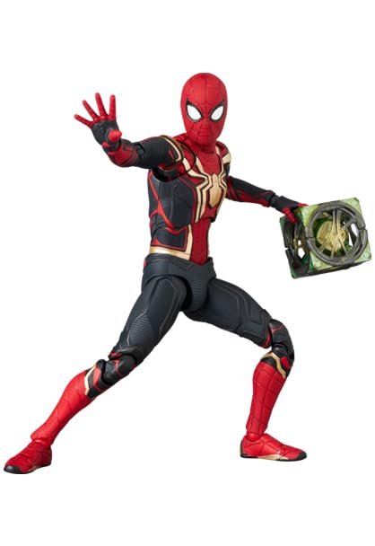 MEDICOM TOY MAFEX No. 245 Spider-Man Integrated Suit – Sturdy Clear Case for Shipping