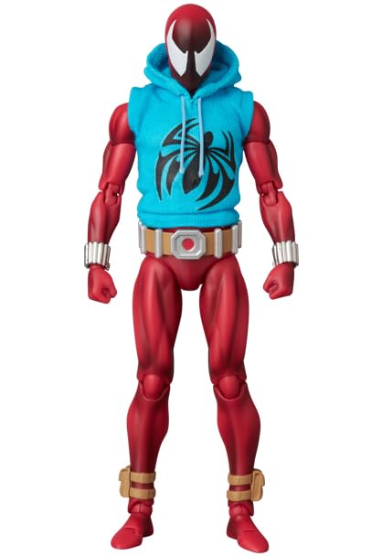 MEDICOM TOY MAFEX Scarlet Spider Ver. 2.0 – 6.1 in Pre-Painted Figure