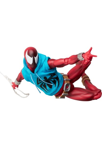 MEDICOM TOY MAFEX Scarlet Spider Ver. 2.0 – 6.1 in Pre-Painted Figure