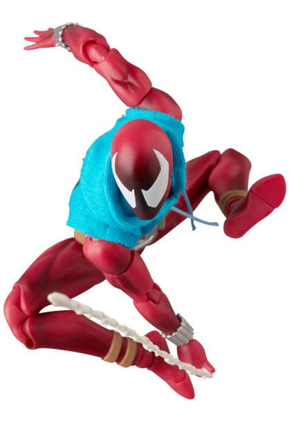 MEDICOM TOY MAFEX Scarlet Spider Ver. 2.0 – 6.1 in Pre-Painted Figure