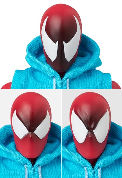 MEDICOM TOY MAFEX Scarlet Spider Ver. 2.0 – 6.1 in Pre-Painted Figure