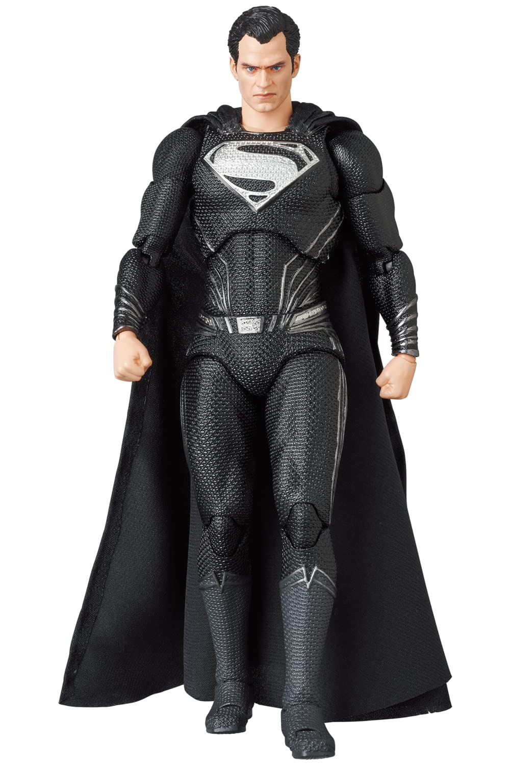 Medicom Zack Snyder's Justice League Superman MAFEX Figure - 6-Inch, Cloth Cloak, 4 Heads