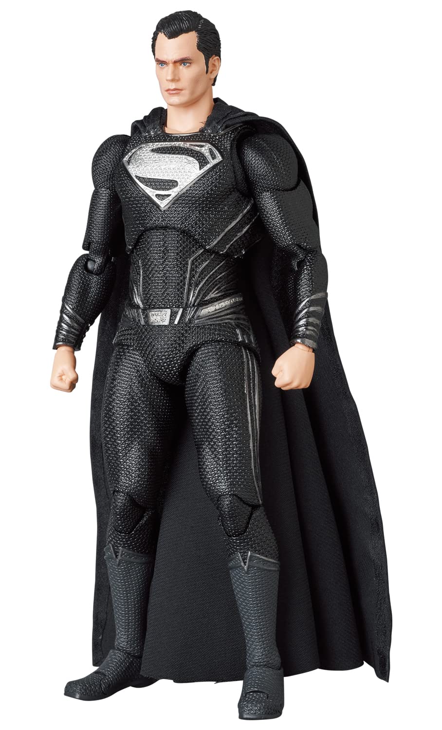Medicom Zack Snyder's Justice League Superman MAFEX Figure - 6-Inch, Cloth Cloak, 4 Heads