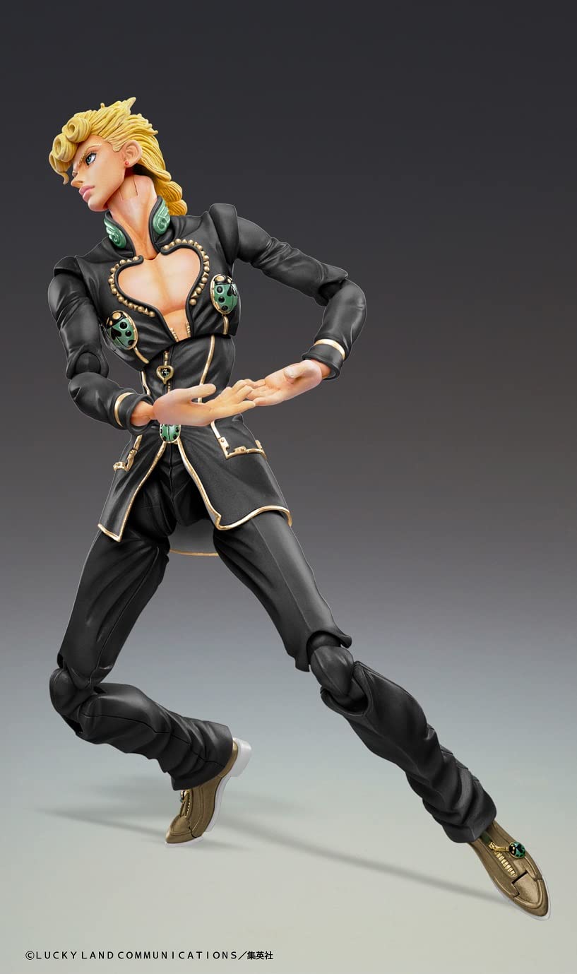 Medicos JoJo Part 5 Giorno Giovanna Ver. Black 15 cm – Super Action Chozokado Figurine