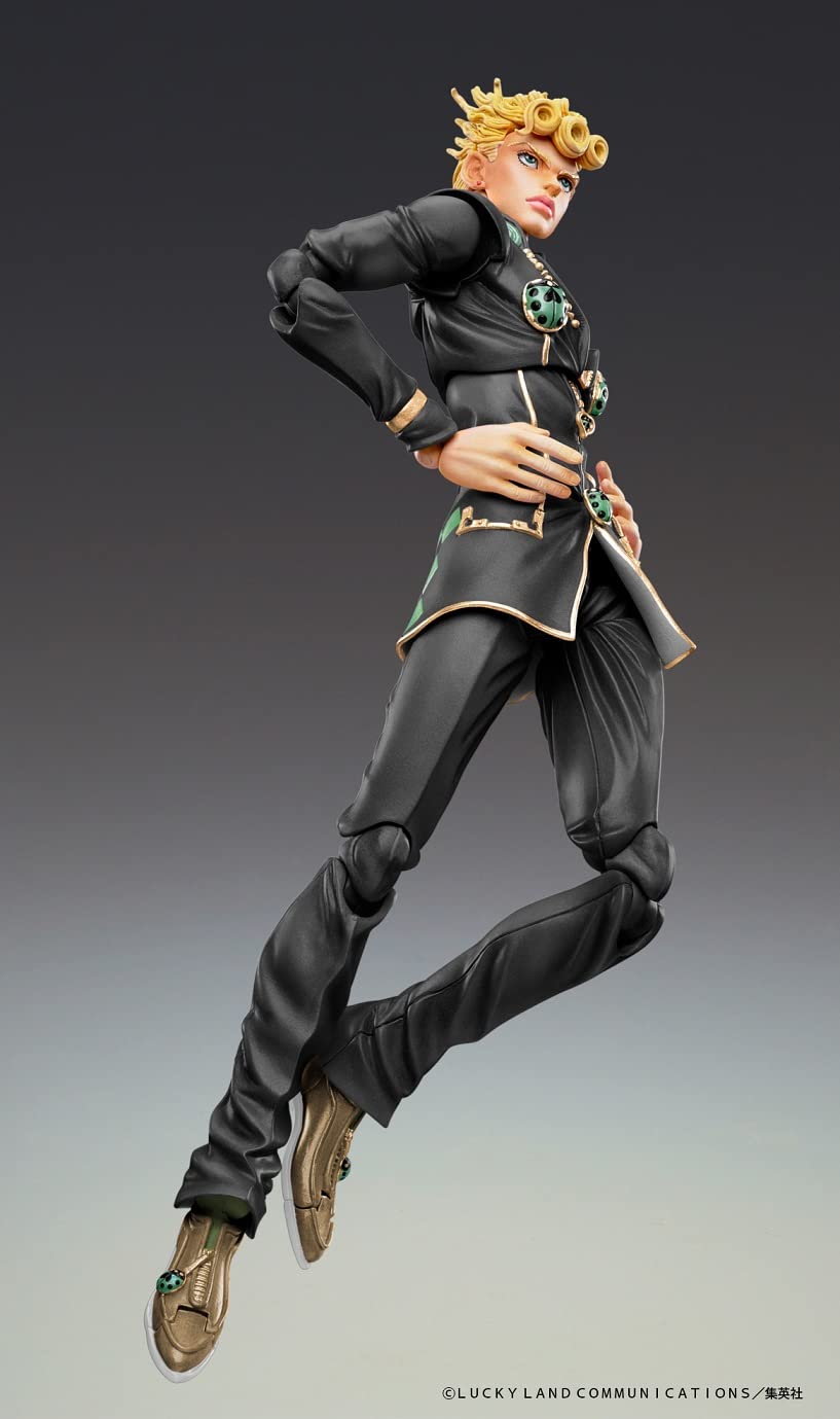 Medicos JoJo Part 5 Giorno Giovanna Ver. Black 15 cm – Super Action Chozokado Figurine