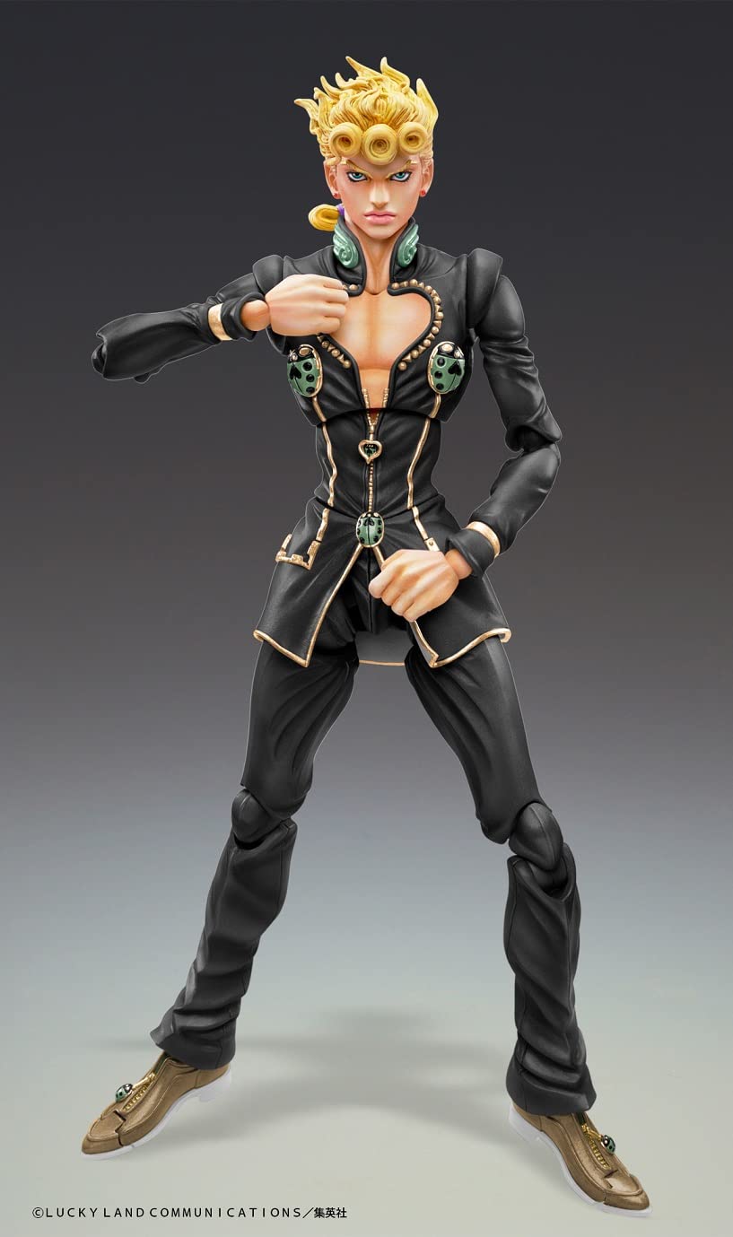 Medicos JoJo Part 5 Giorno Giovanna Ver. Black 15 cm – Super Action Chozokado Figurine