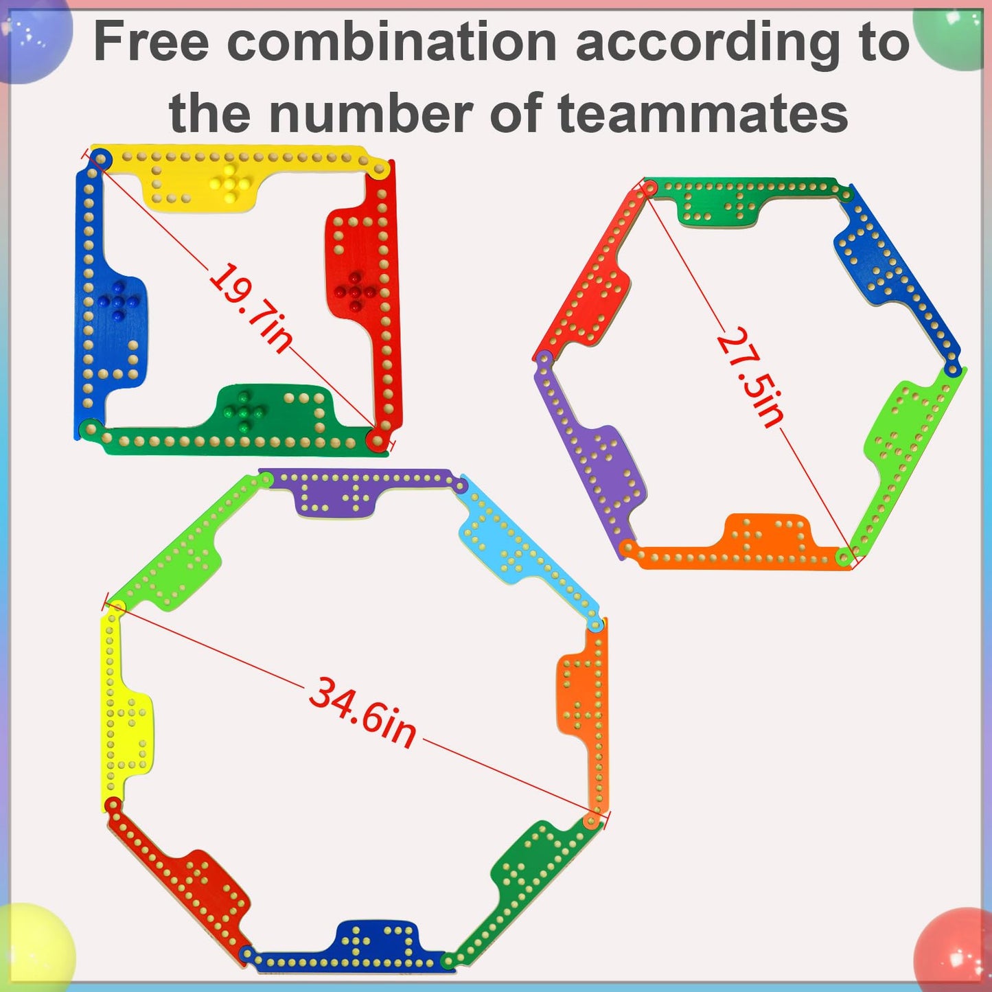 Medikaison Colorful Jokers & Marbles Board Game – 2-8 Players, 8 Wooden Boards, 40 Marbles, 4 Card Decks