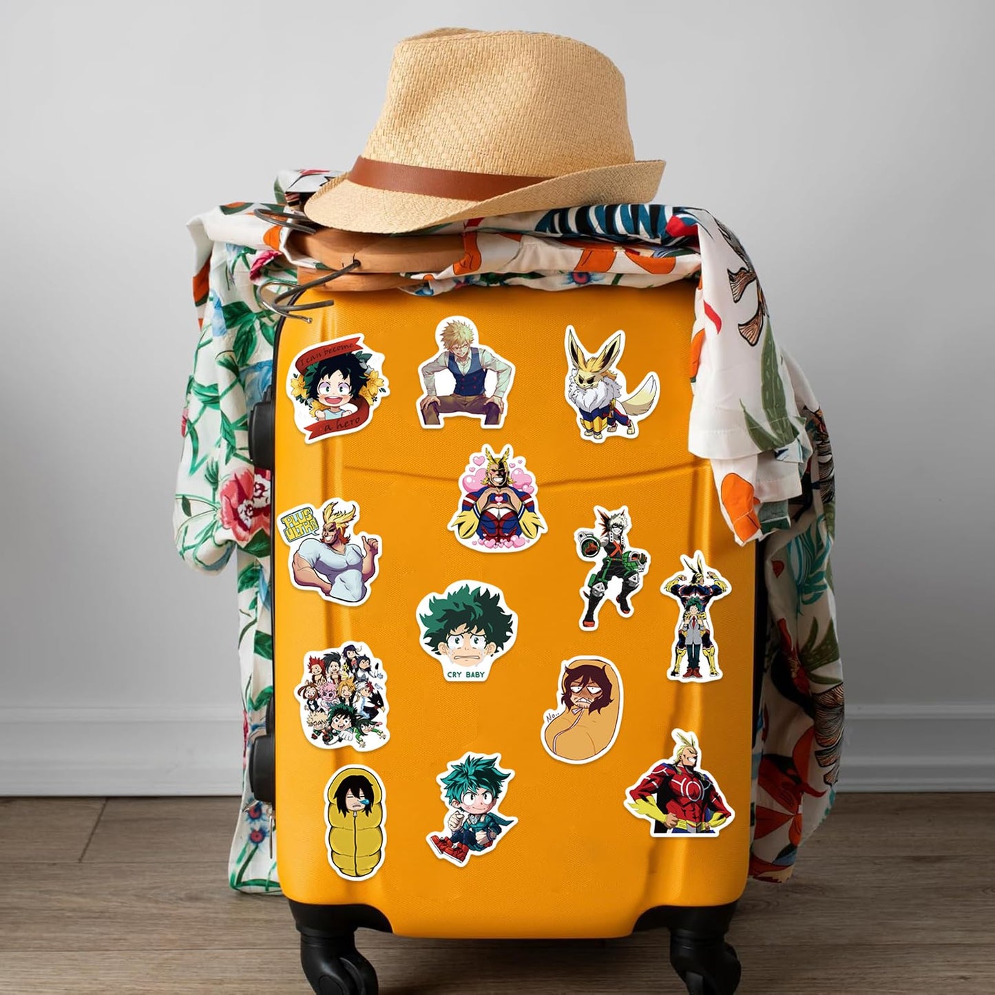 Meet Holiday 50pcs My Hero Academia Stickers – Waterproof Vinyl Decals for Laptops, Phones & More