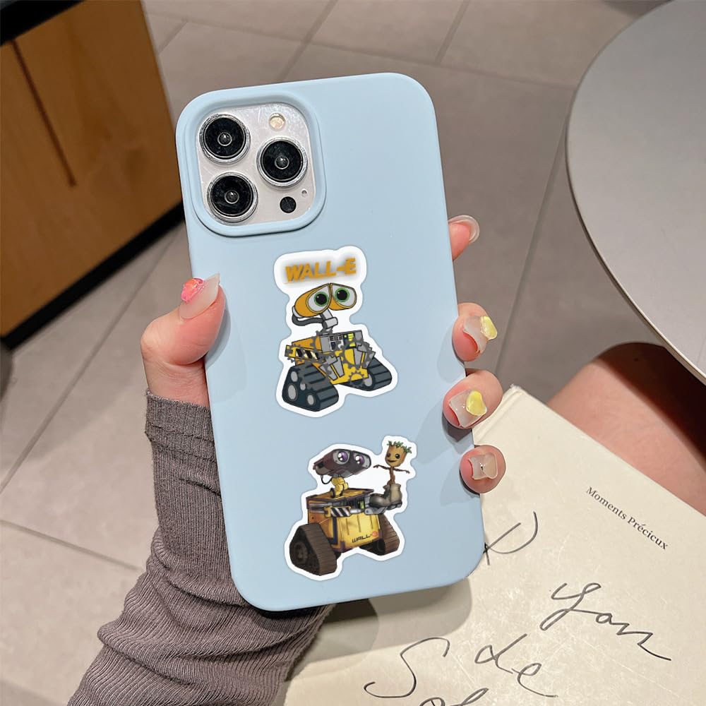 Meet Holiday 50PCS Movie Walle Sticker Set – Waterproof Vinyl Decals for Laptop, Water Bottle & More
