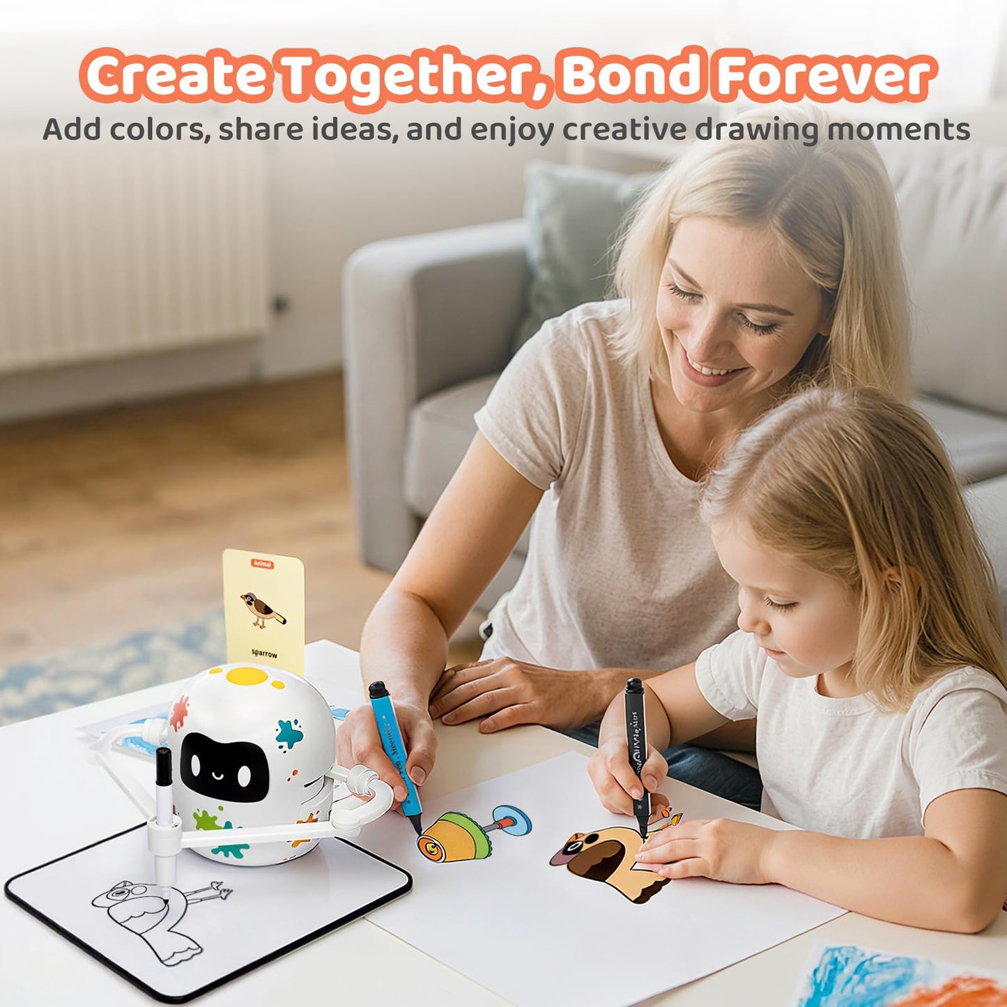 MeWaii Drawing Robot for Kids – 150 Cards, Educational Art Toy for Ages 8-12
