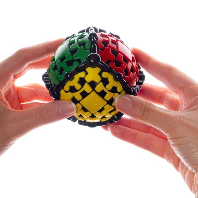 Meffert's Gear Ball – The Original Spinning 3D Brainteaser for Travel