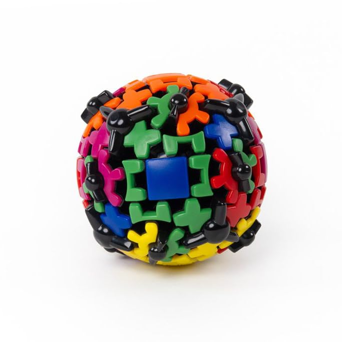 Meffert's Gear Ball – The Original Spinning 3D Brainteaser for Travel