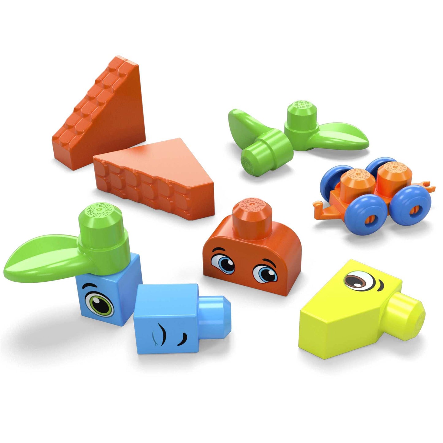 MEGA BLOKS First Builders Toddler Blocks Toys Set – 150-Piece Big Building Bag for Open-Ended Play (Blue) | Ages 1+