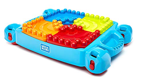 Mega Bloks First Builders Build 'n Learn Table – Portable 30-Piece Building Toy for Toddlers