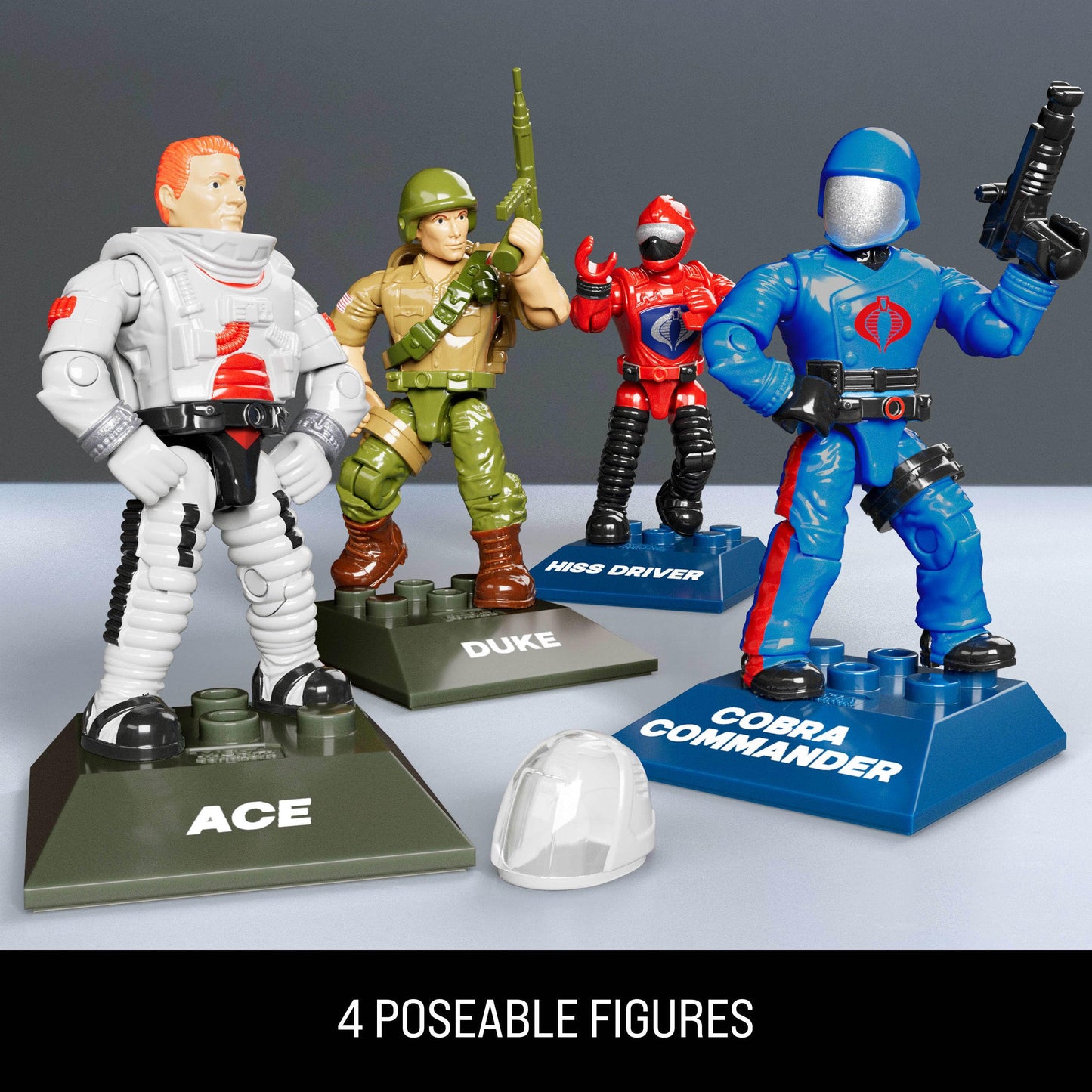 Mega Bloks MEGA G.I. Joe Skystriker XP-14F vs Cobra H.I.S.S. Building Set – 617 Pieces, 4 Poseable Figures