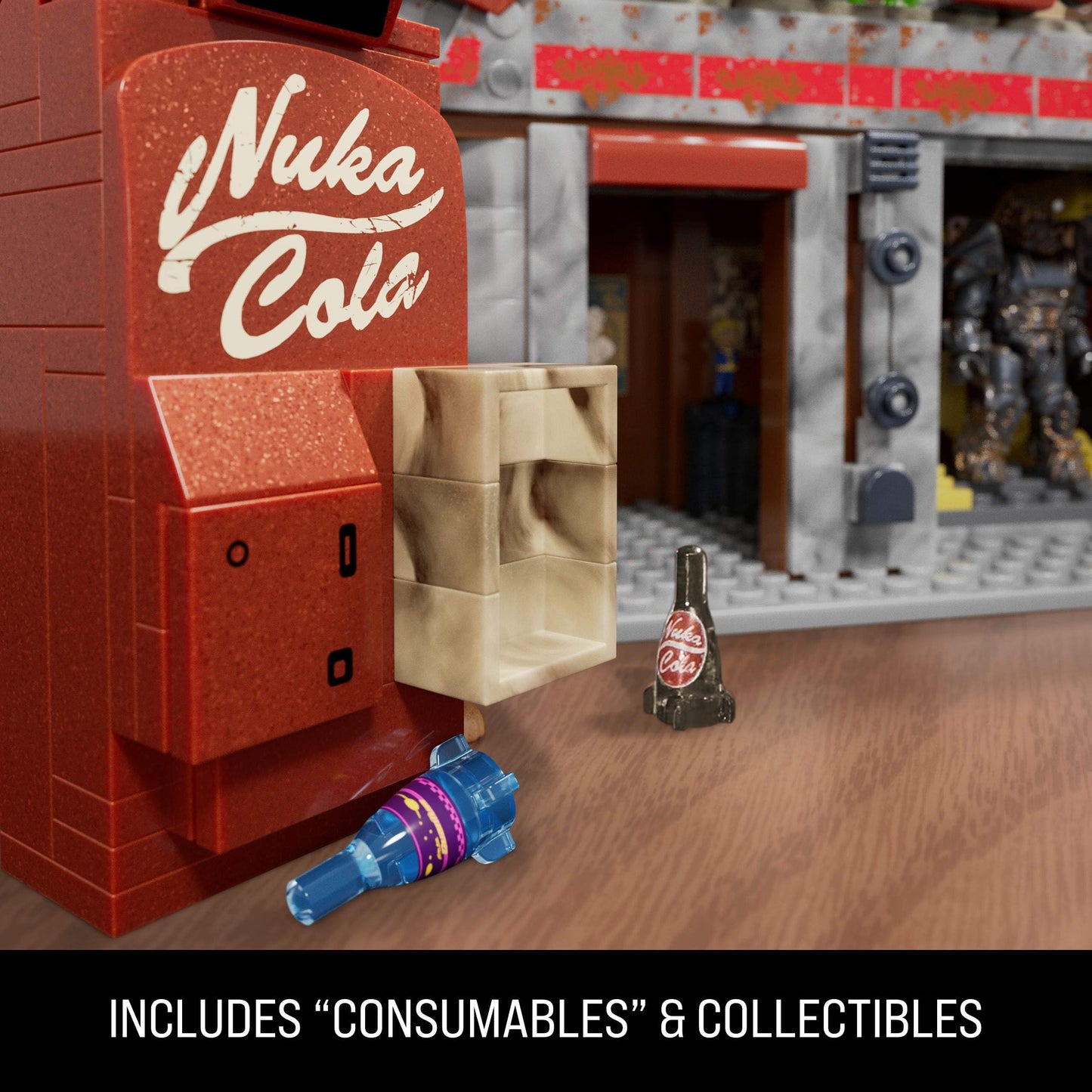 MEGA Fallout Red Rocket Truck Stop – 824-Piece Buildable Set with Sole Survivor & Dogmeat