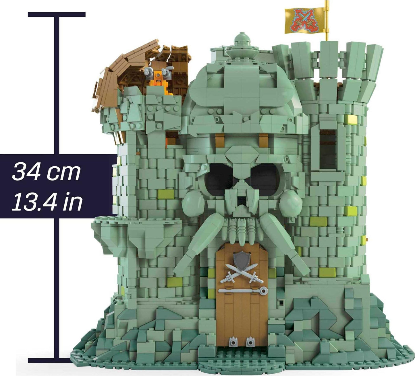 MEGA Castle Grayskull Building Set – 3508 Pieces, 6 Poseable Micro Figures, 13+ Inches Tall | Mega Brands