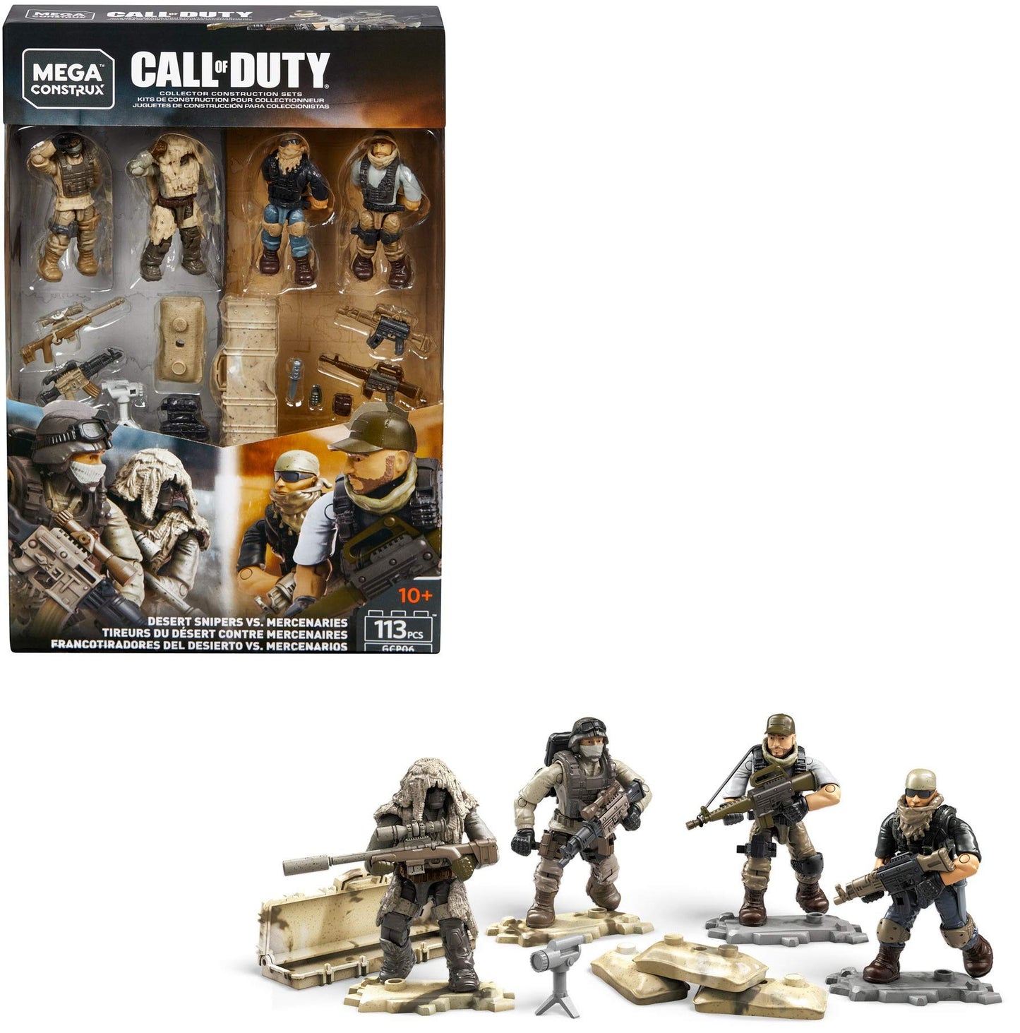 Mega Construx Desert Snipers Vs Mercenaries – Desert Battle Kit by Mega Brands