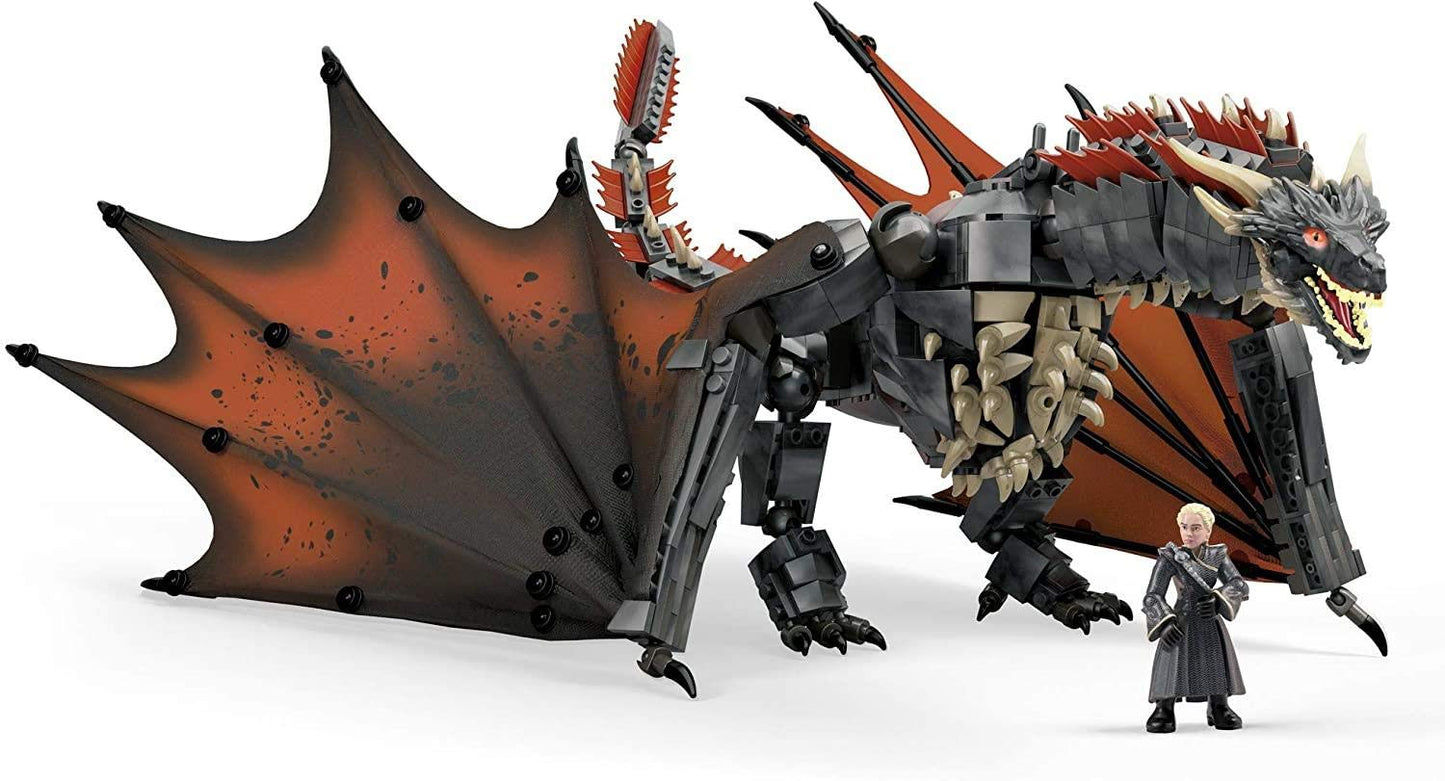 Mega Construx Daenerys & Drogon Buildable Dragon | Game of Thrones Figure by Mega Brands