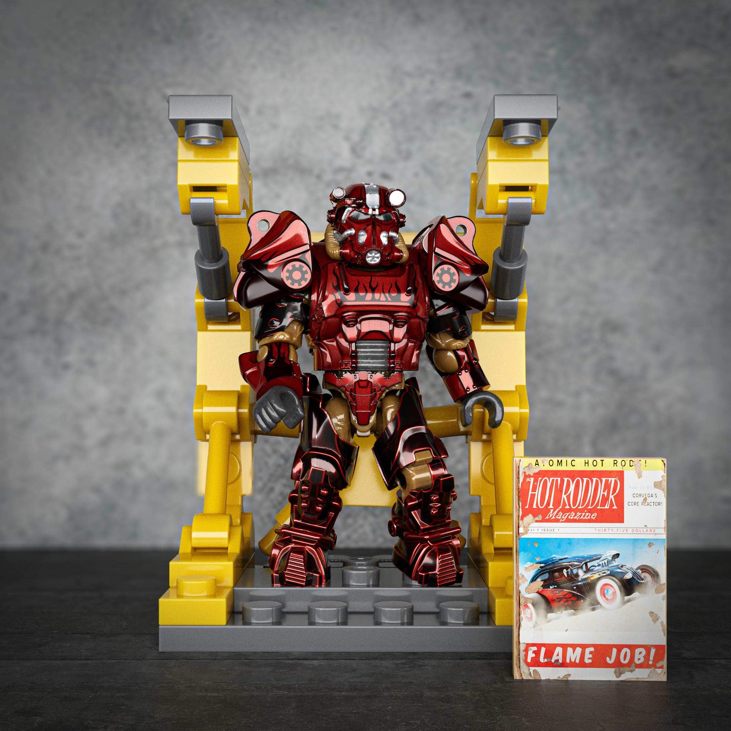 MEGA Fallout T-60 Power Armor 5-Figure Set | 327-Piece Build Kit (Amazon Exclusive)