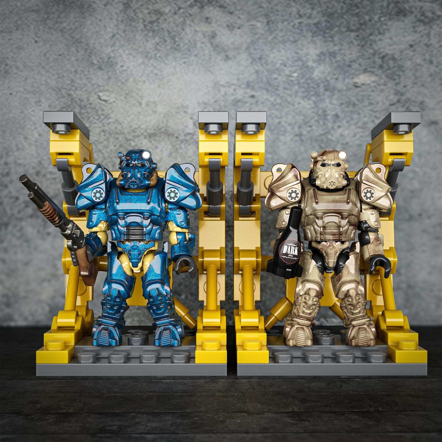 MEGA Fallout T-60 Power Armor 5-Figure Set | 327-Piece Build Kit (Amazon Exclusive)