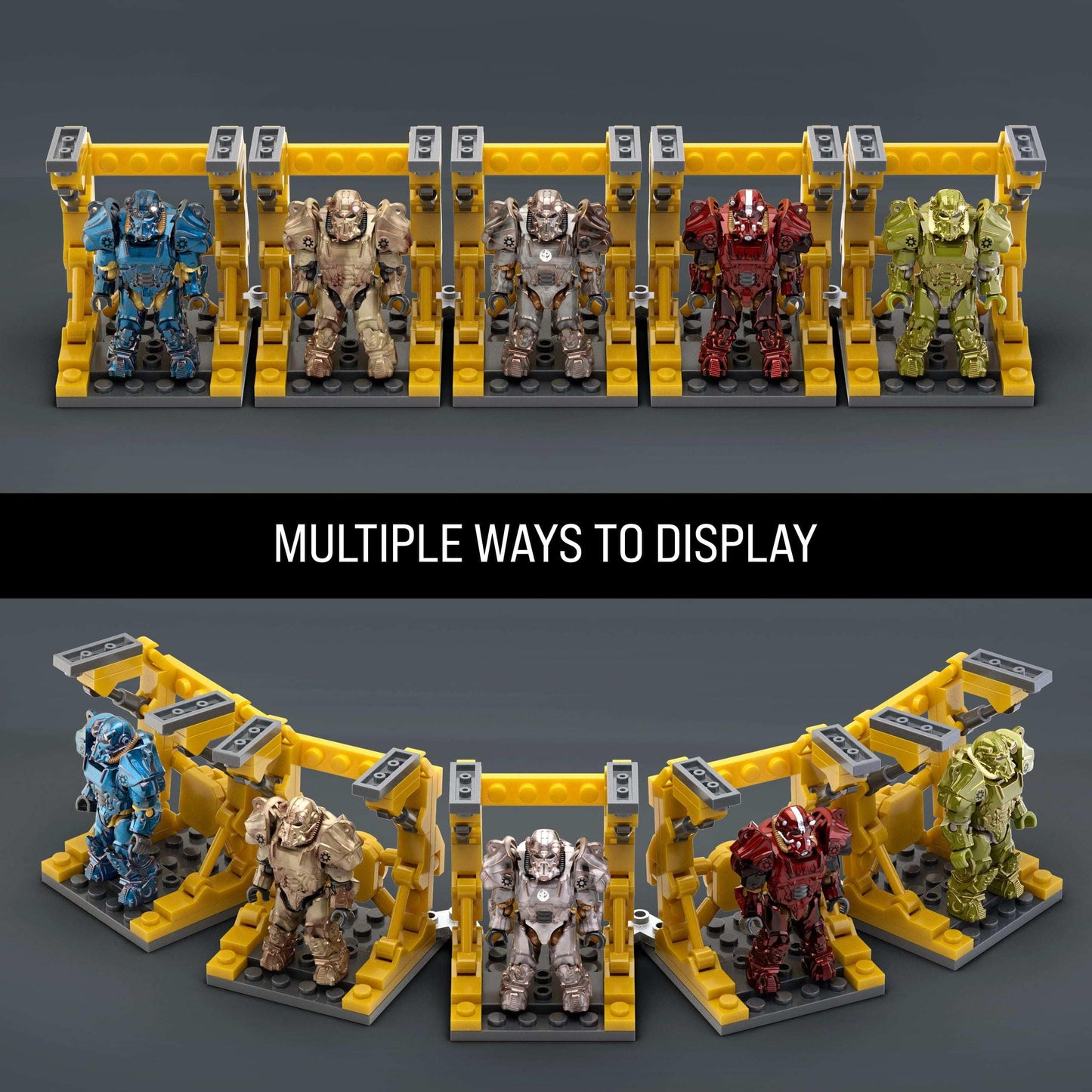 MEGA Fallout T-60 Power Armor 5-Figure Set | 327-Piece Build Kit (Amazon Exclusive)