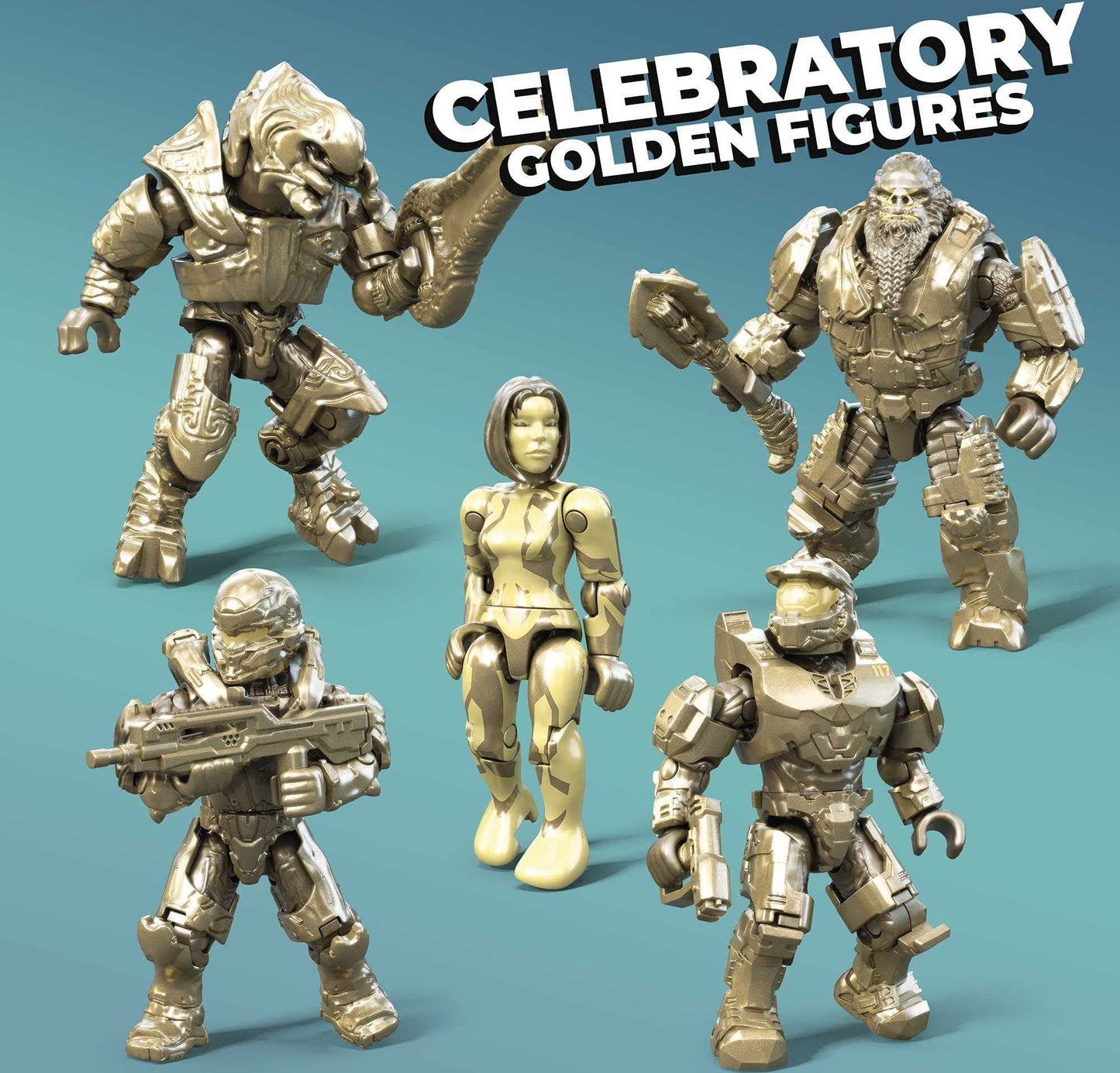 MEGA Halo Action Figure Building Toys Set — 20th Anniversary Collector Pack | 352 Pieces, 20 Poseable Figures | Mega Brands