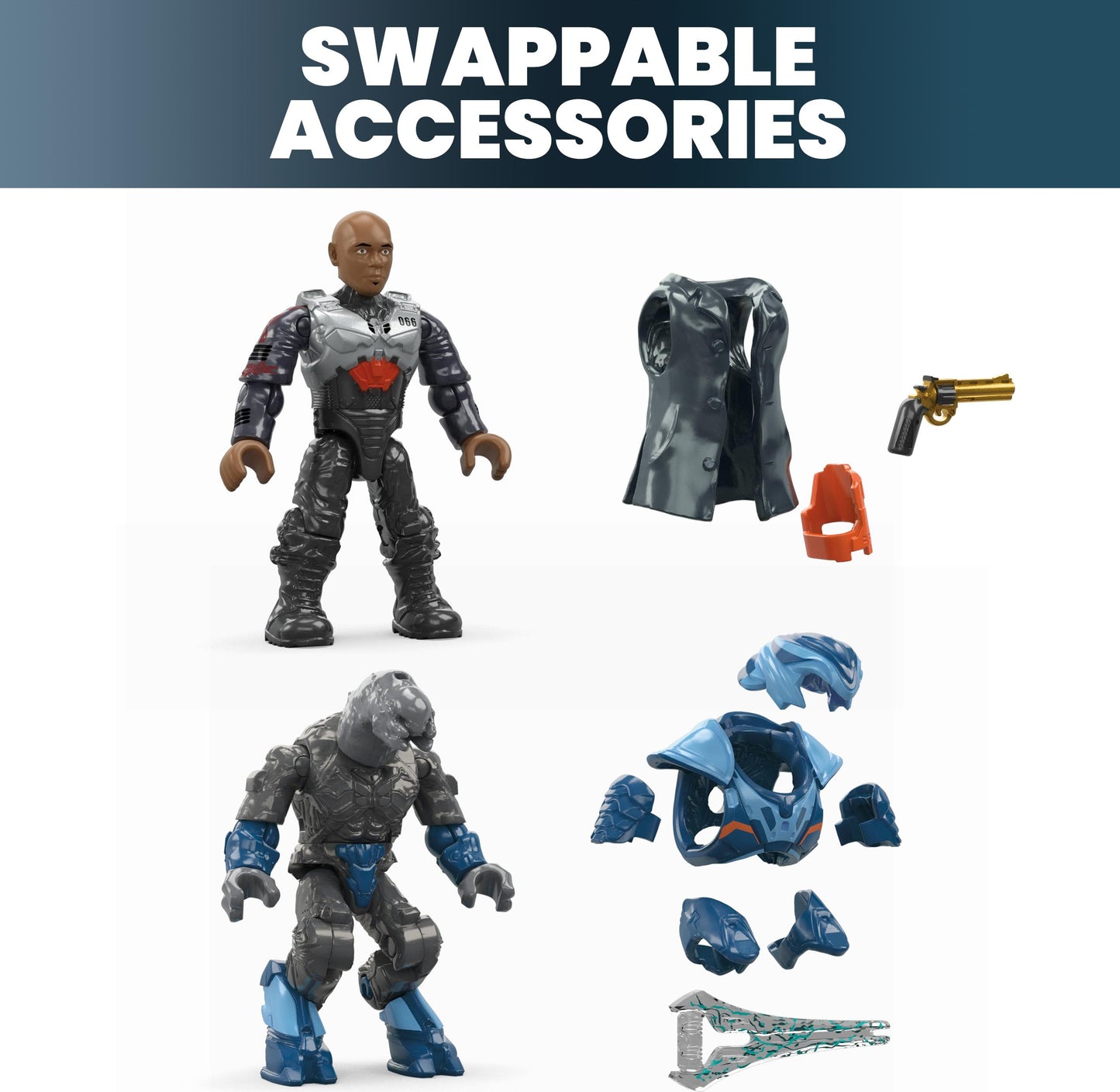 Mega Brands MEGA Halo The Series Renegade Banshee Vehicle Set – 205 Pieces, 2 Figures