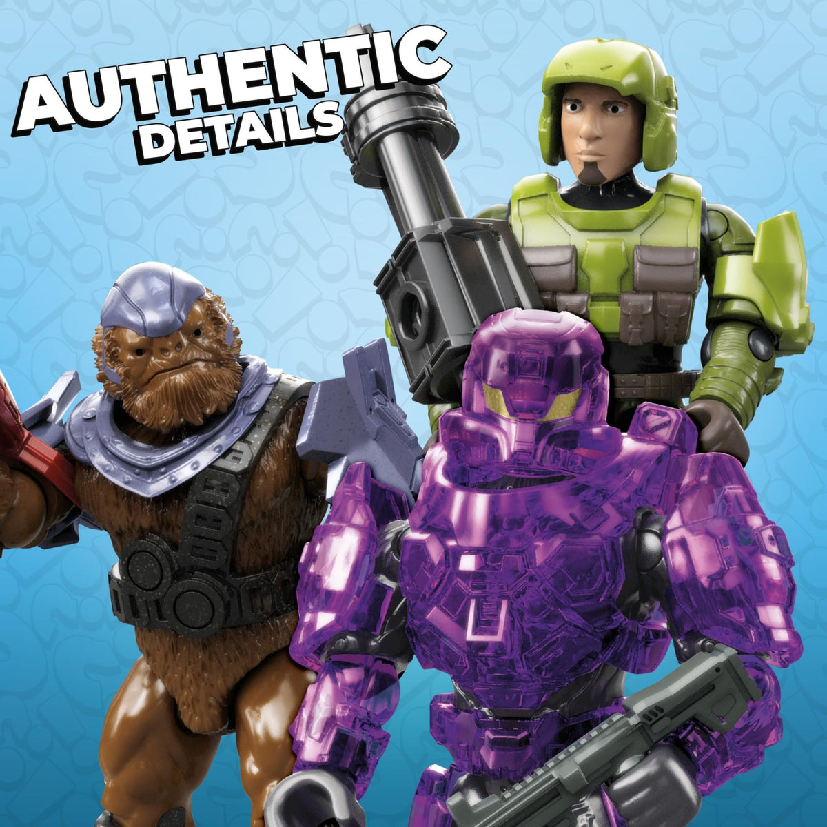 MEGA Halo Series 3 Action Figures – Poseable Micro Figures with Stands | Mega Brands