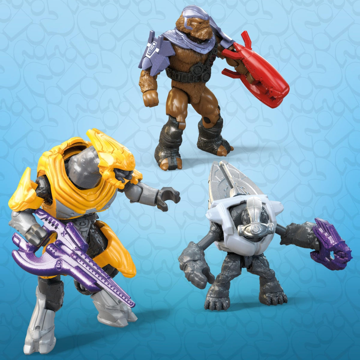 MEGA Halo Series 3 Action Figures – Poseable Micro Figures with Stands | Mega Brands