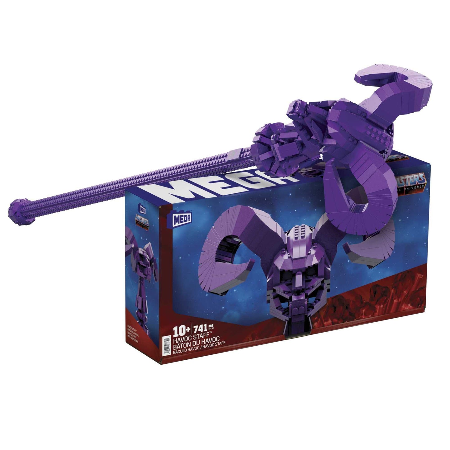 MEGA Masters of The Universe Havoc Staff Building Set – 741 Pieces, 40.5-Inch Length | Mega Brands