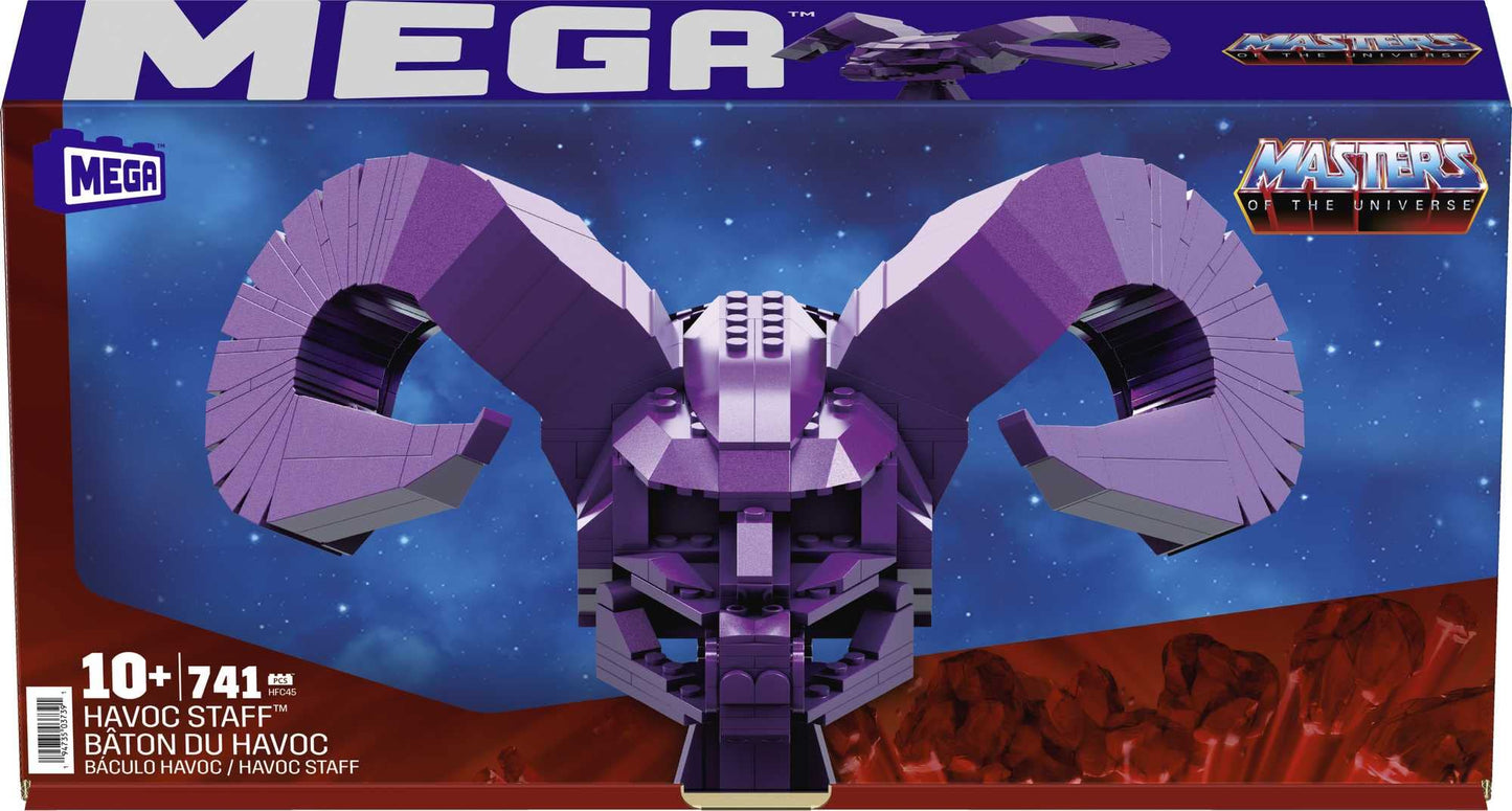 MEGA Masters of The Universe Havoc Staff Building Set – 741 Pieces, 40.5-Inch Length | Mega Brands