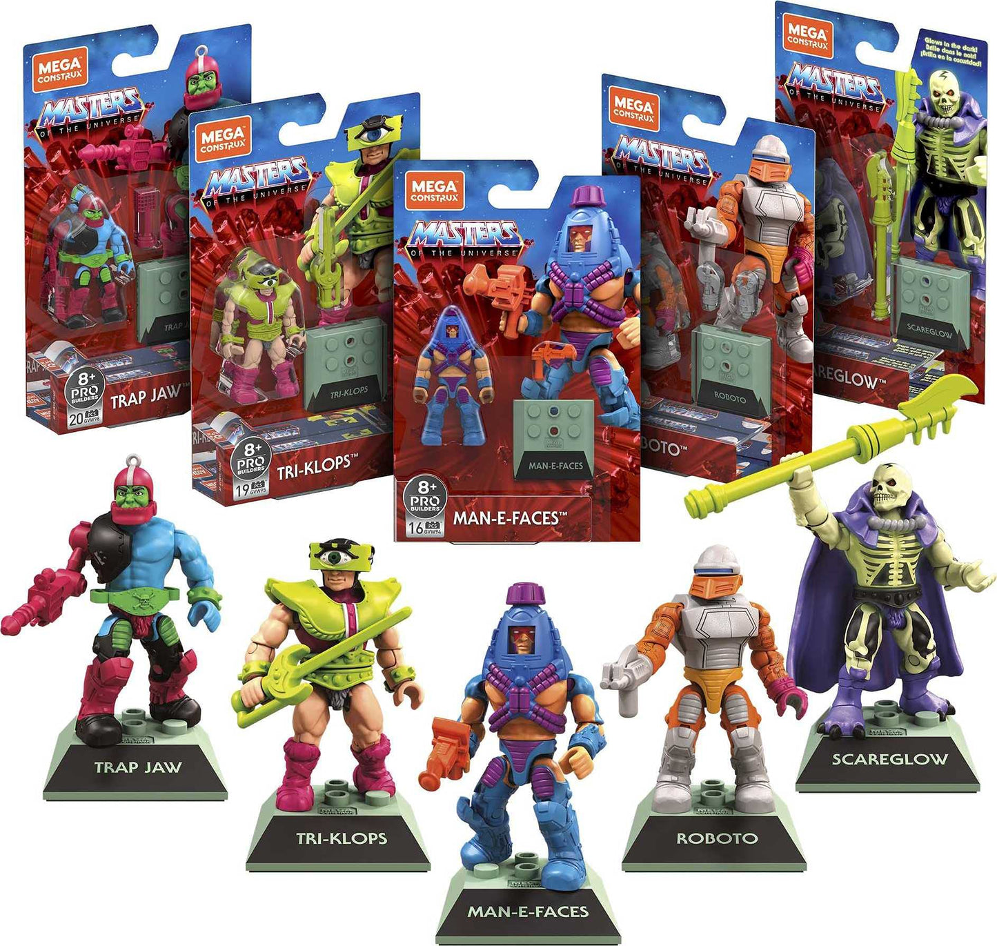 Mega Brands Masters of the Universe MCX Heroes Online Bundle - 5 Micro Action Figures