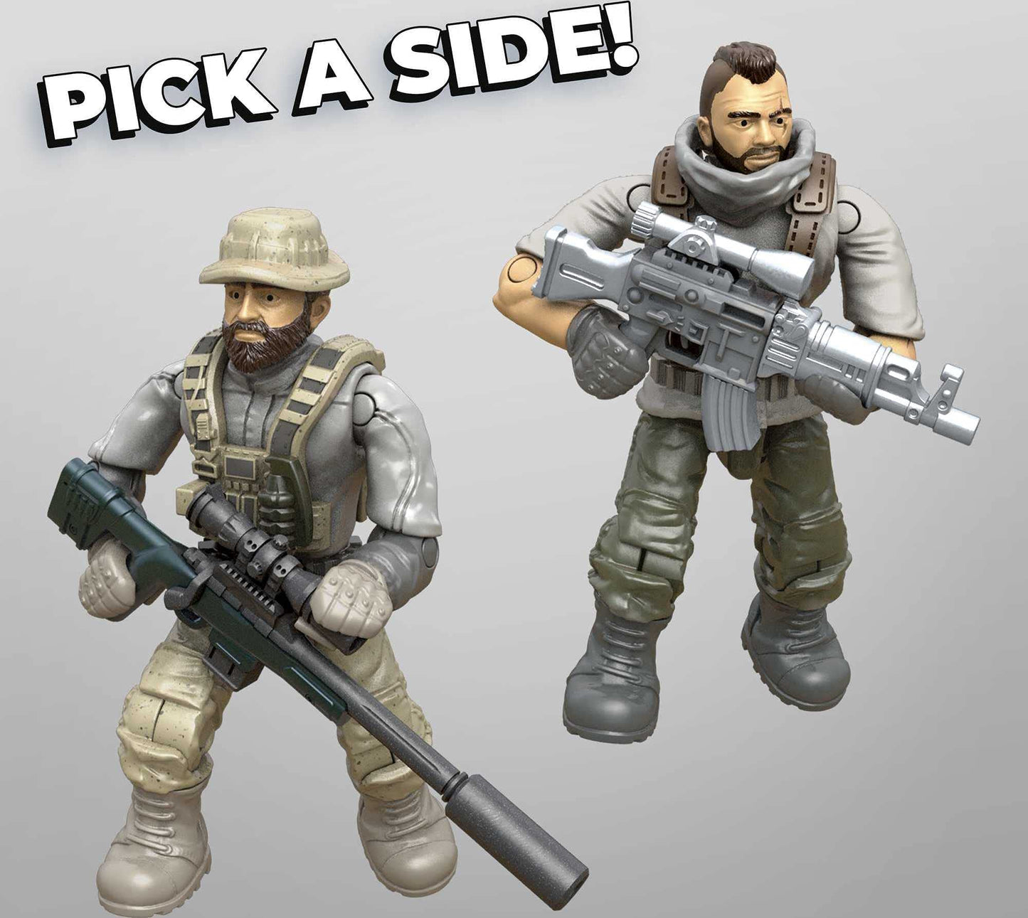 MEGA Construx Call of Duty Battle Royale Air Drop: 4 Poseable Micro Figures & Wing Suit | Mega Brands