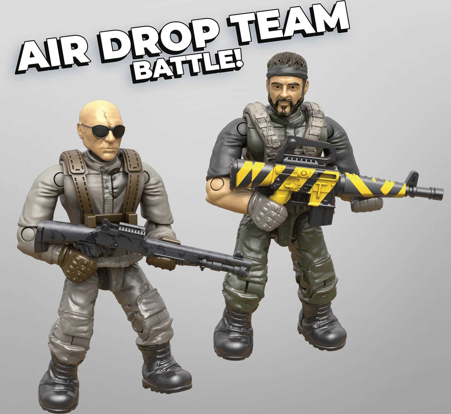 MEGA Construx Call of Duty Battle Royale Air Drop: 4 Poseable Micro Figures & Wing Suit | Mega Brands
