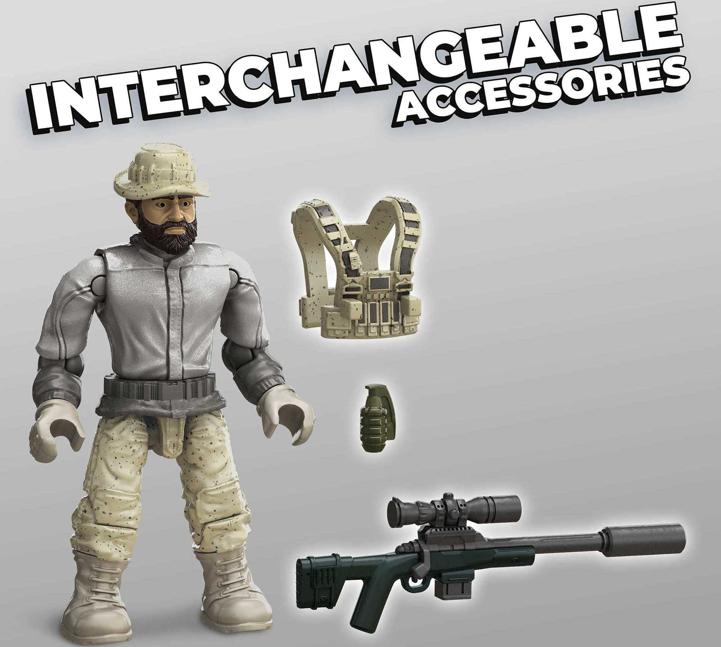 MEGA Construx Call of Duty Battle Royale Air Drop: 4 Poseable Micro Figures & Wing Suit | Mega Brands