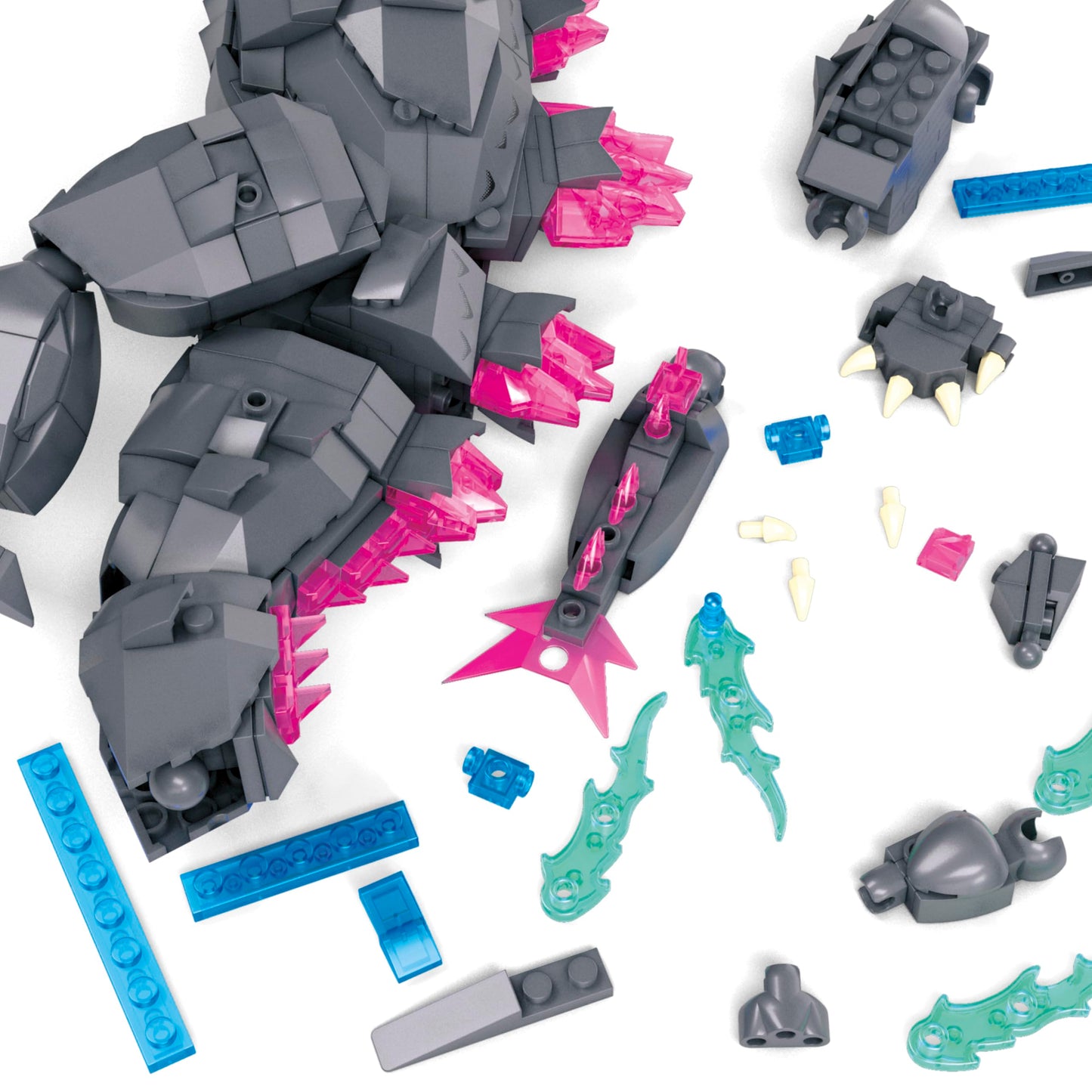MEGA Godzilla x Kong: The New Empire Building Set – 543-Piece Poseable Figure with Heat Ray, 8-Inch Tall