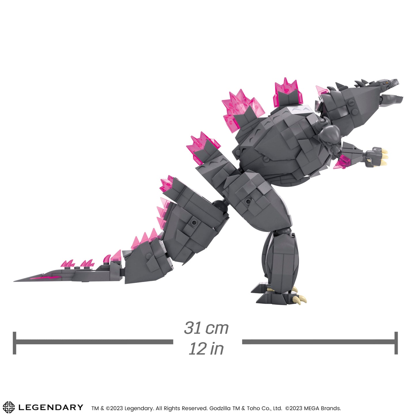 MEGA Godzilla x Kong: The New Empire Building Set – 543-Piece Poseable Figure with Heat Ray, 8-Inch Tall