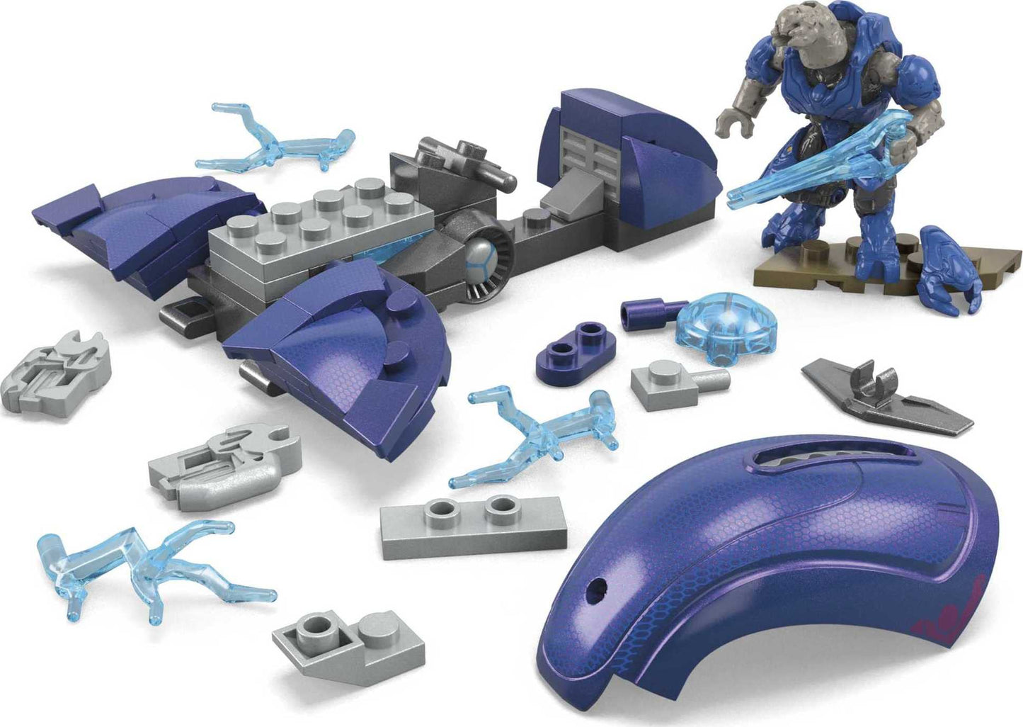 MEGA Halo Ghost of Requiem Building Set – 135 Pieces, 4 Micro Figures | Mega Brands