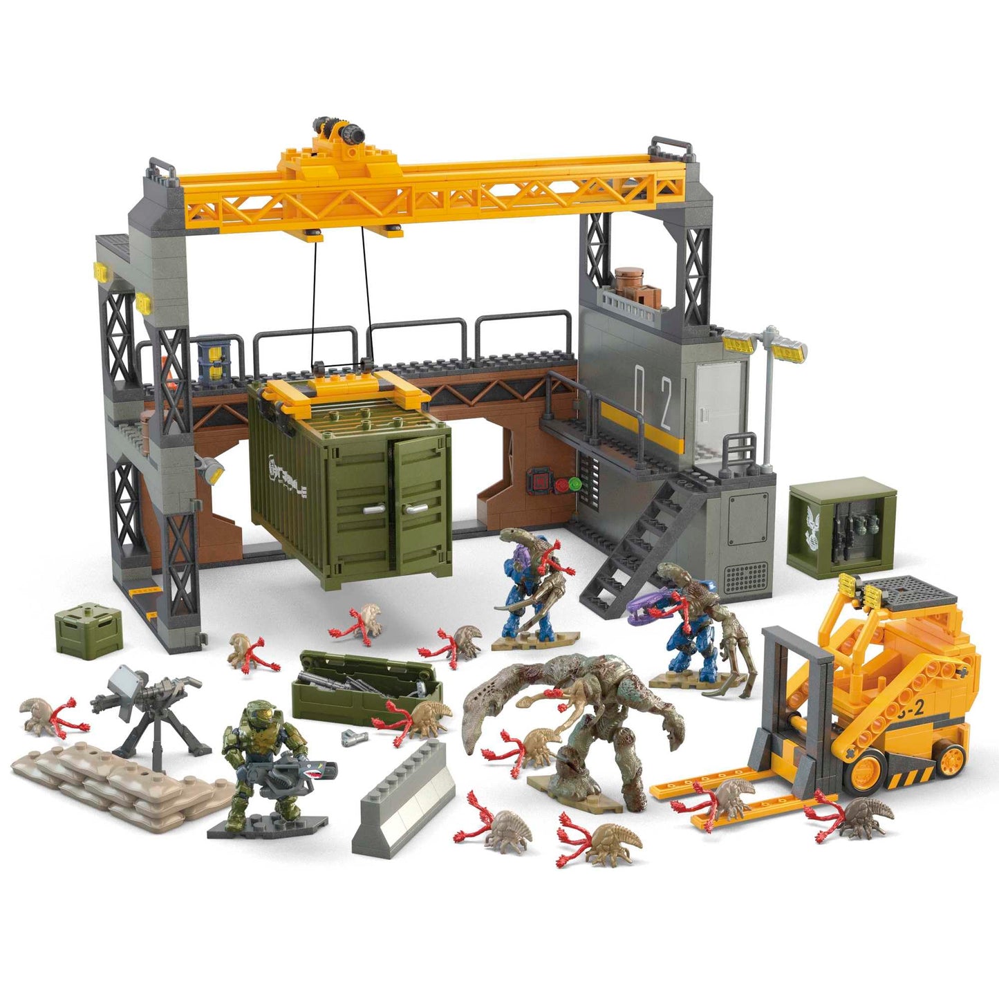 MEGA Halo Infinite Floodgate Firefight Building Set — 634 Pieces, 4 Micro Action Figures | Mega Brands | Amazon Exclusive