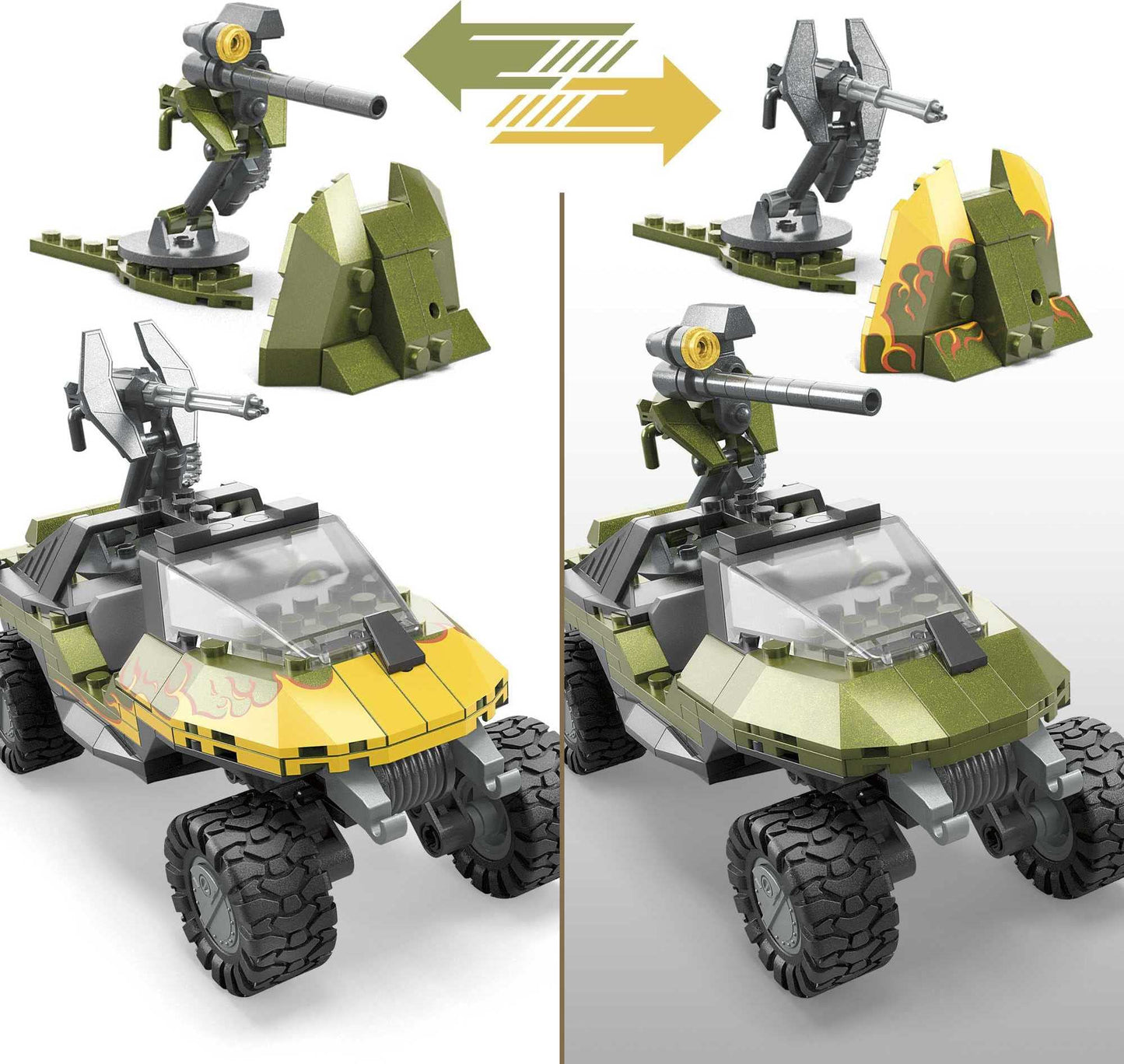 Mega Halo Red Team Warthog Rescue – 324-Piece Building Set by Mega Brands