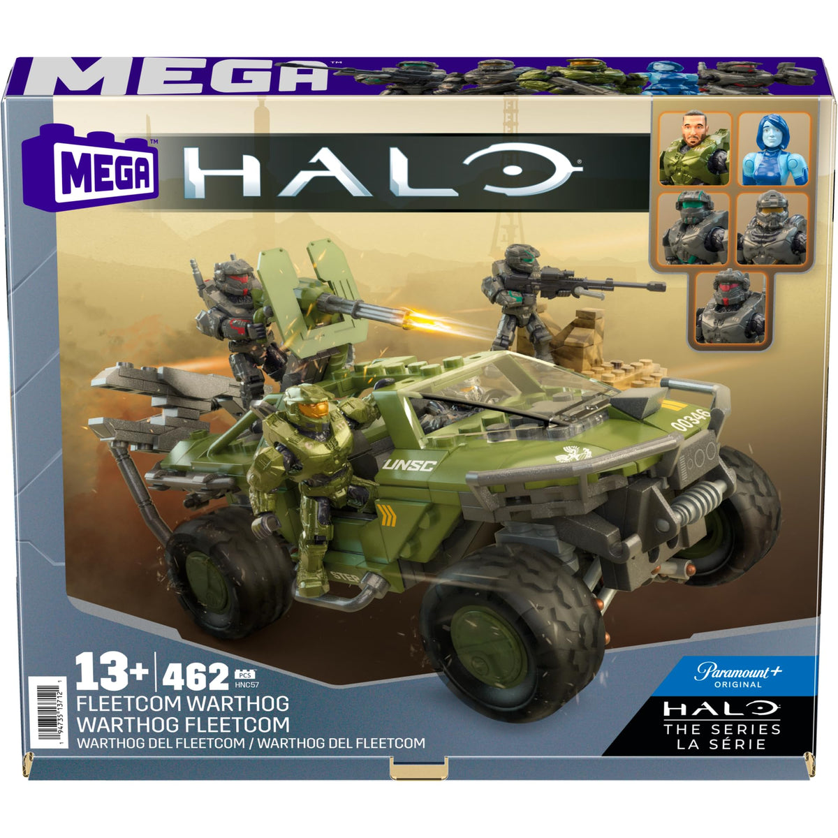MEGA Halo The Series Warthog ATV Building Set – 469 Pieces, 5 Figures | Amazon Exclusive