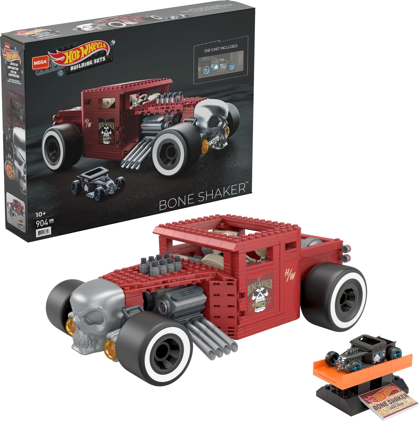 Mega Brands MEGA Hot Wheels Bone Shaker 1:18 Collectible Die-Cast Vehicle