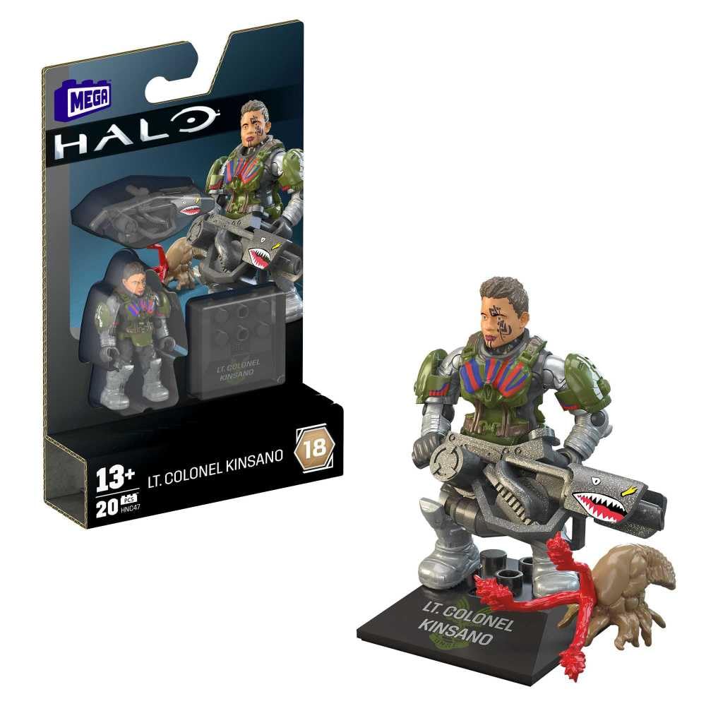 Mega LT. Colonel Kinsano – Halo Heroes Series 18 Micro Figure | Mega Brands