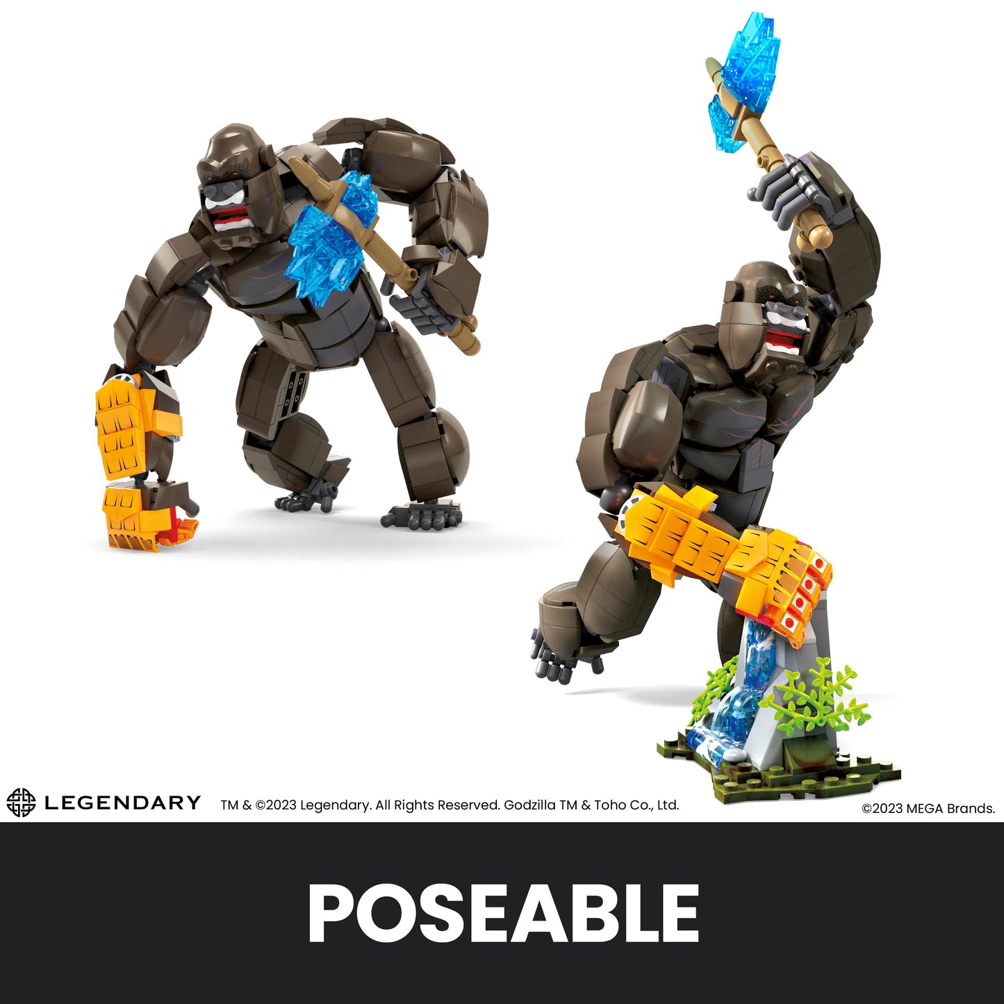 MEGA Godzilla x Kong: The New Empire Building Set — 541-Piece Kong Figure for Adult Collectors | Mega Brands