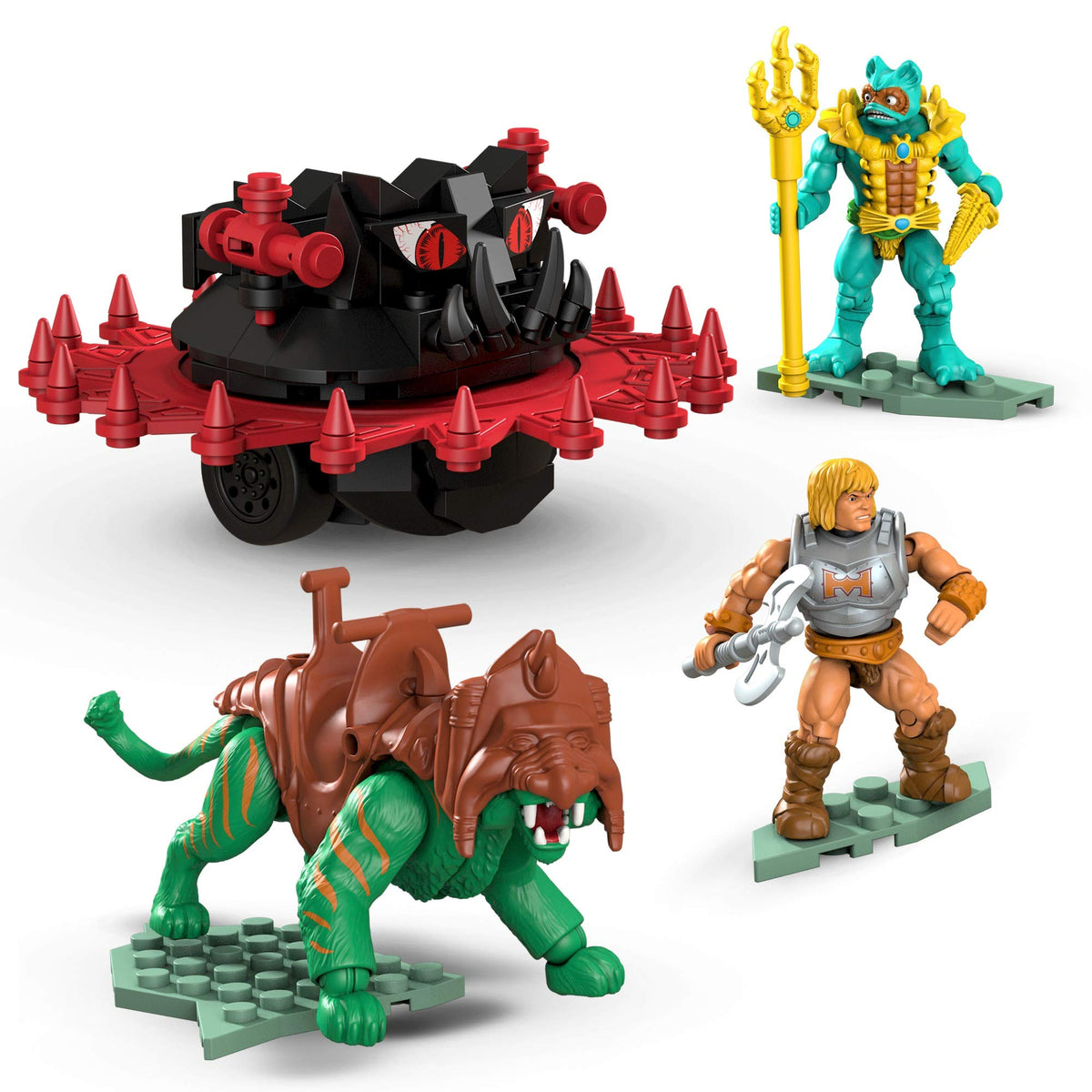 Mega Construx Masters of the Universe Battle Cat Vs. Roton – Buildable Roton Vehicle & Battle Cat Set by Mega Brands